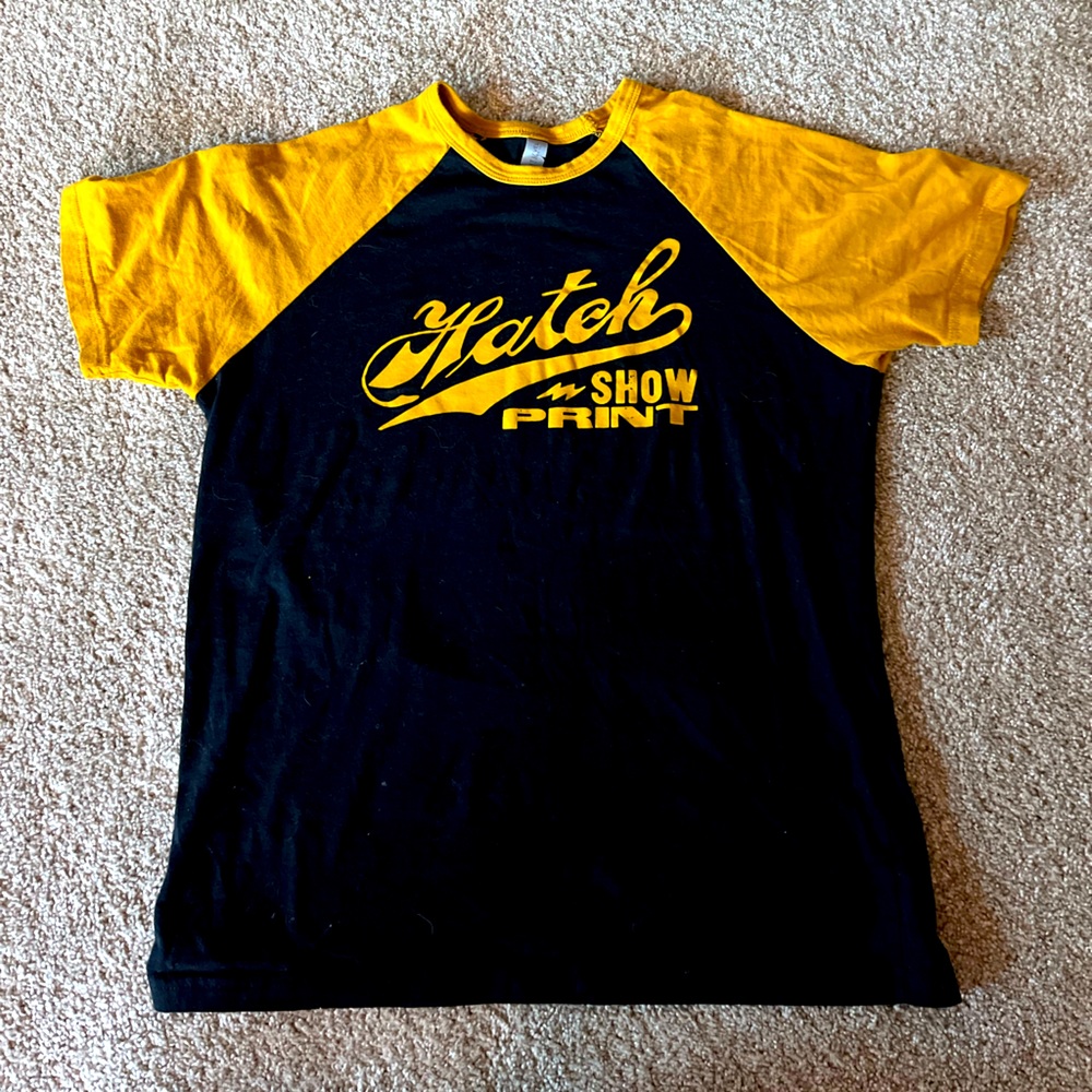 Hatch Print Show Nashville Baseball Short Sleeve Size Medium